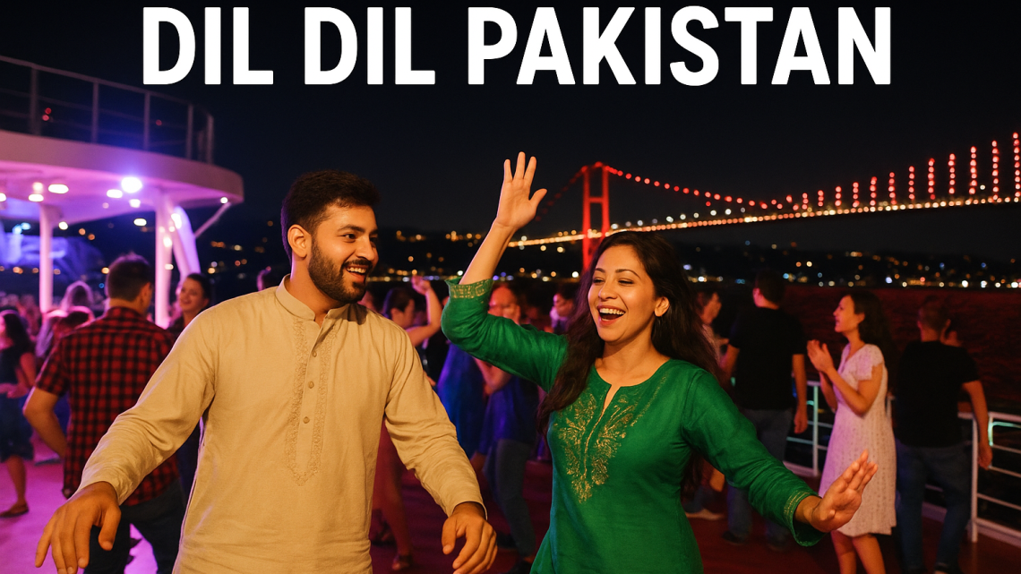 Dance at Dil Dil Pakistan Song in Turkey by Pakistani Guys