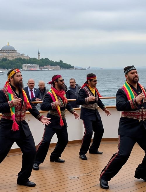 Gangnam Style Dance at Bosphorus Cruise in Istanbul
