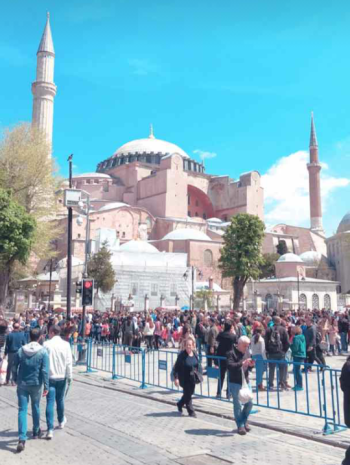 History of Hagia Sophia After Becoming Mosque in Istanbul, Turkey