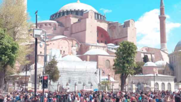 History of Hagia Sophia After Becoming Mosque in Istanbul, Turkey