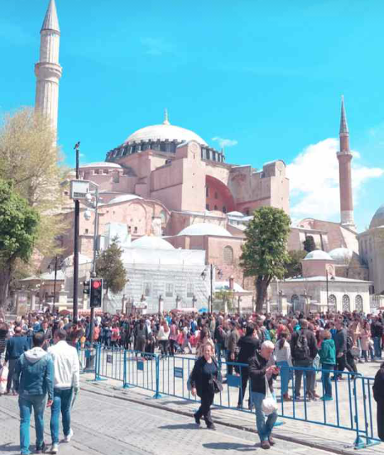 History of Hagia Sophia After Becoming Mosque in Istanbul, Turkey