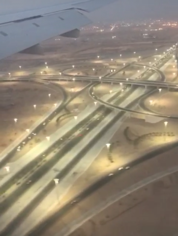 Aeroplane Take off from Istanbul Airport, Turkey and Landing at Jeddah Airport, Saudi Arabia