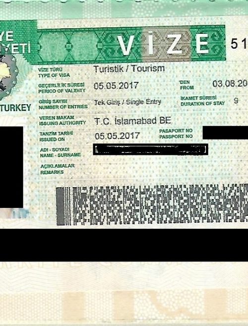 Documents Required for Turkey Visit Visa from Pakistan